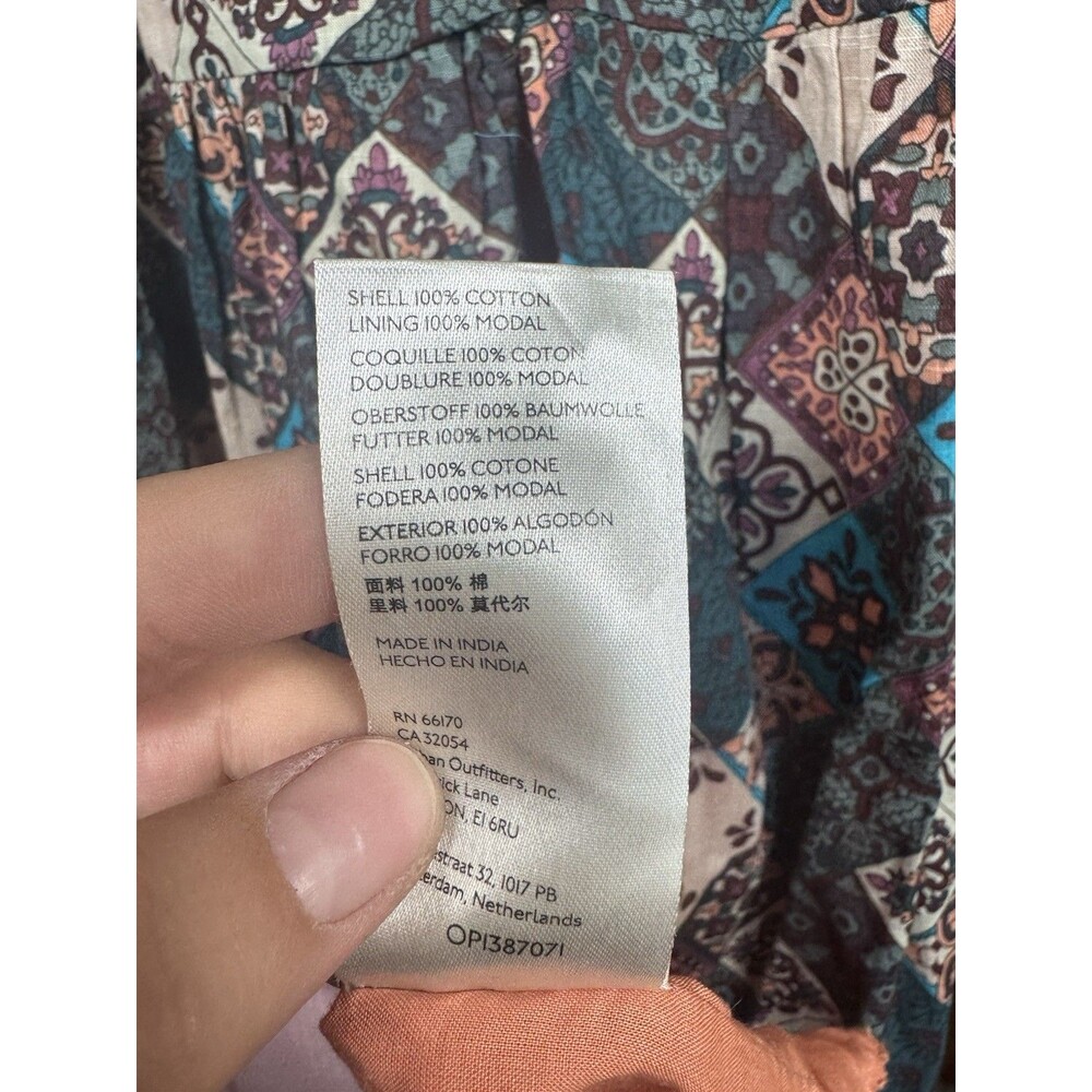 Anthropologie Peregrine Midi dress 1X patchwork - Picture 7 of 10